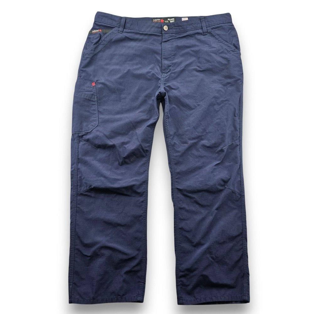 Ariat FR M4 Relaxed Boot Pants Mens 42x30 Navy Flame Resistant CAT 2 2112 Work
